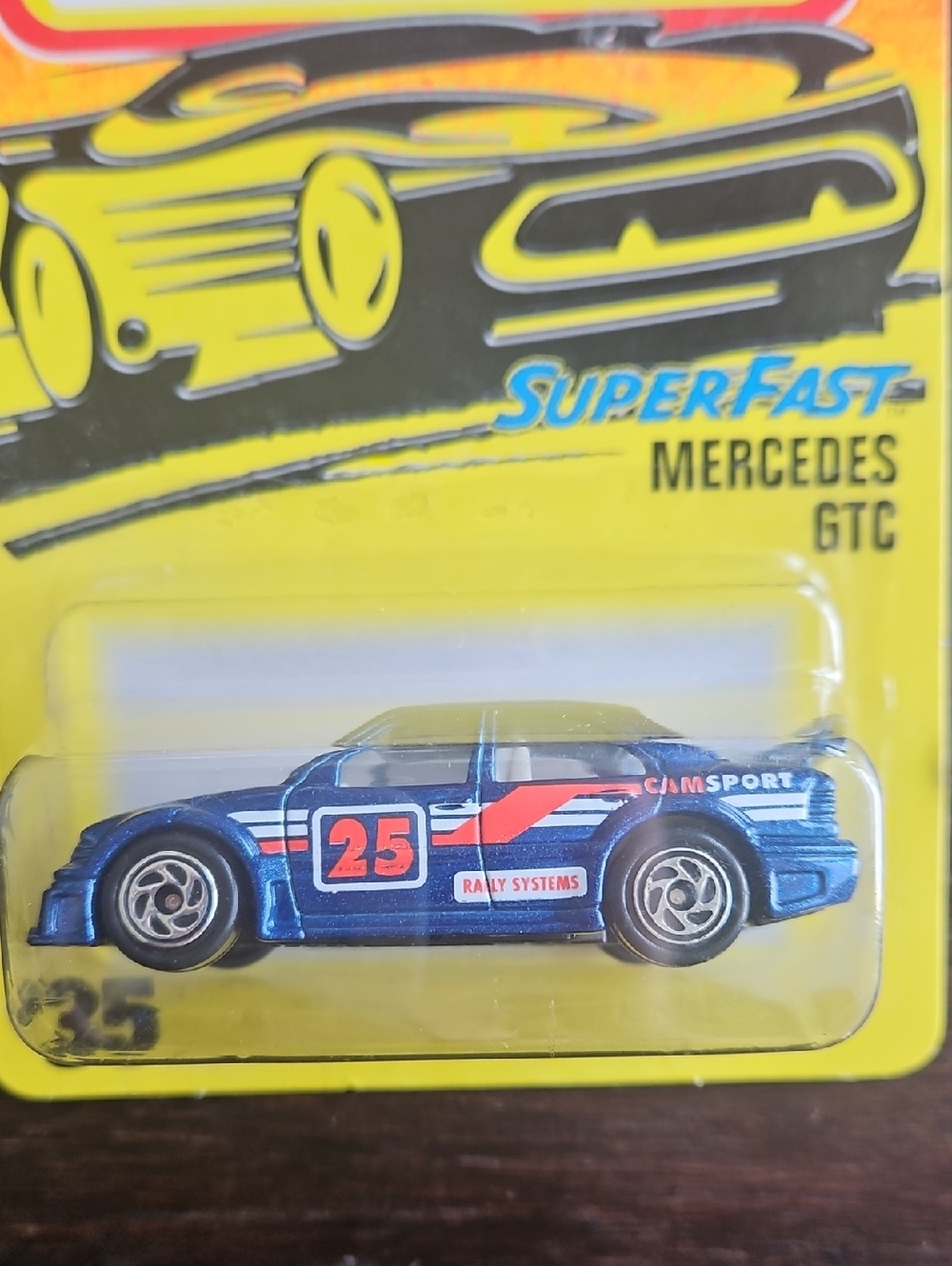 NWT 1997 Matchbox Mercedes GTC - Blue